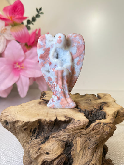 Cotton Candy Agate Angel