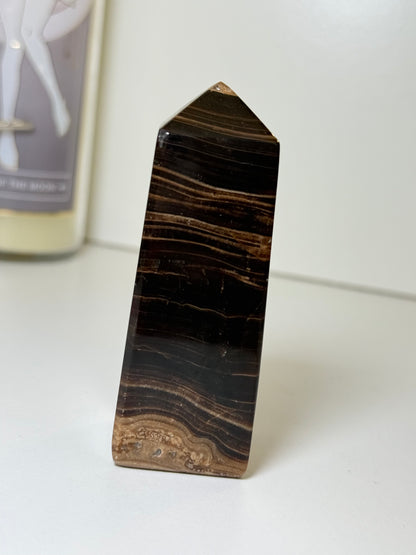Chocolate Calcite Tower
