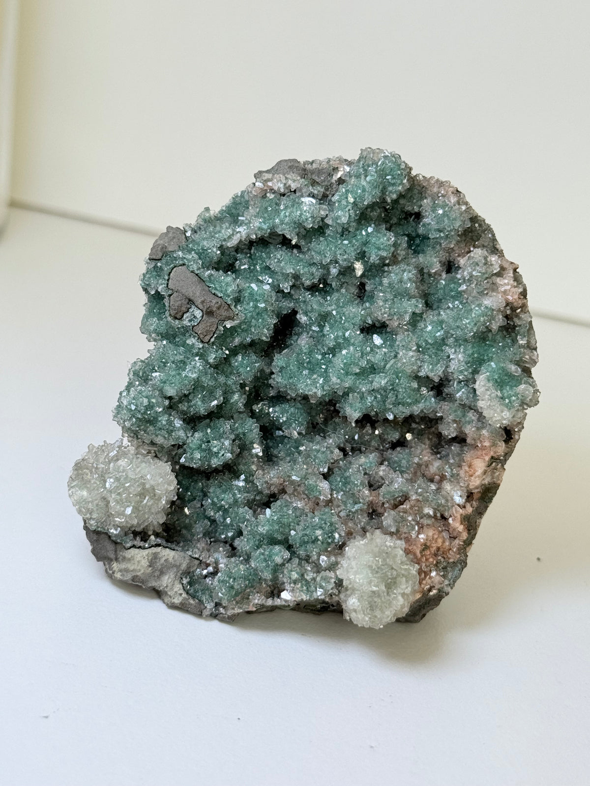 Calcite Coated Green Heulandite