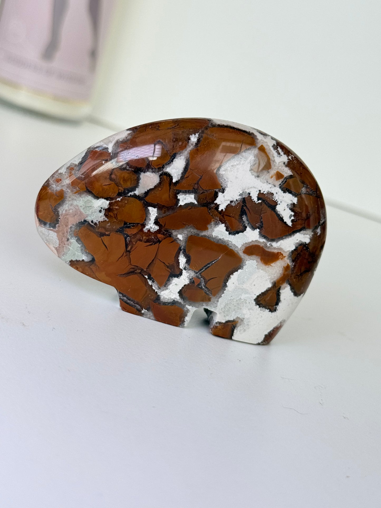 Brecciated Jasper Zuni Bear