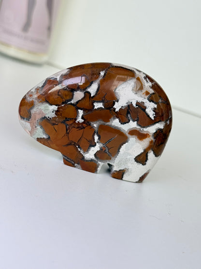 Brecciated Jasper Zuni Bear