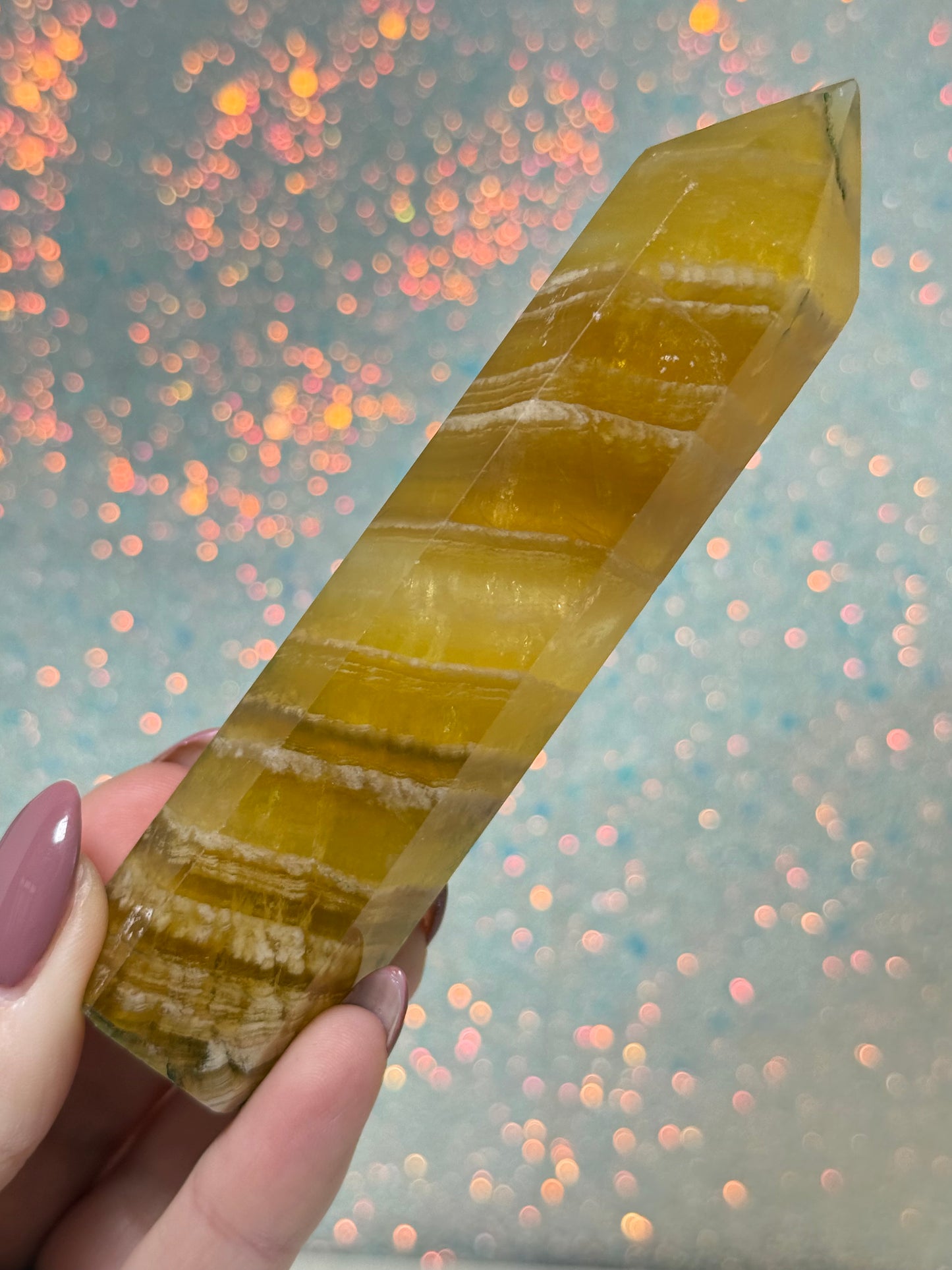 Yellow Fluorite Point
