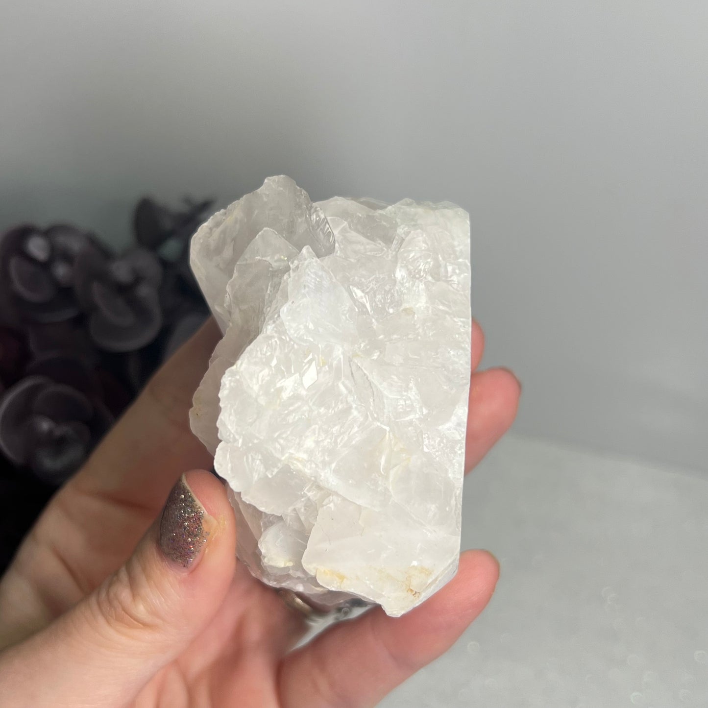 Large Raw Petal Calcite Specimen (UV Reactive)