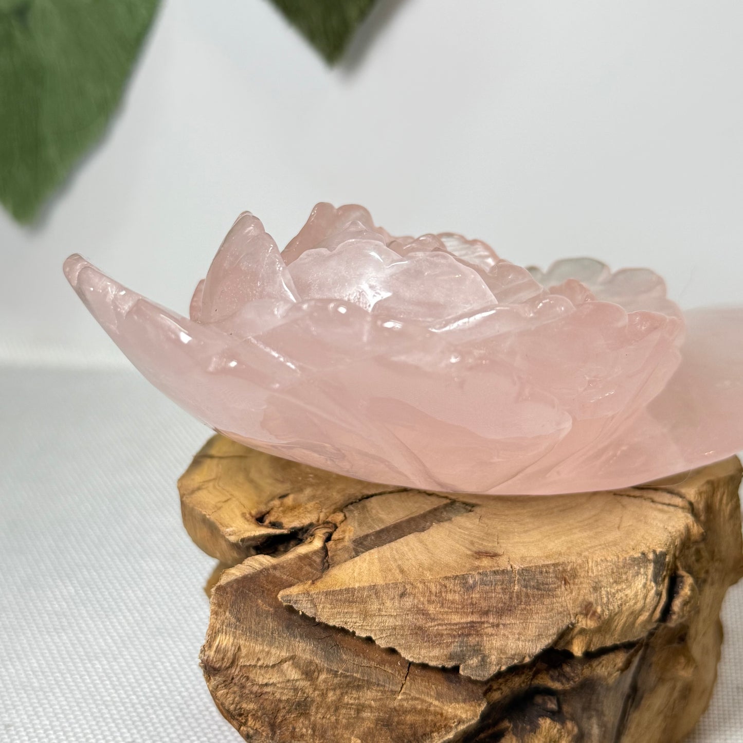 Large Rose Quartz Flower