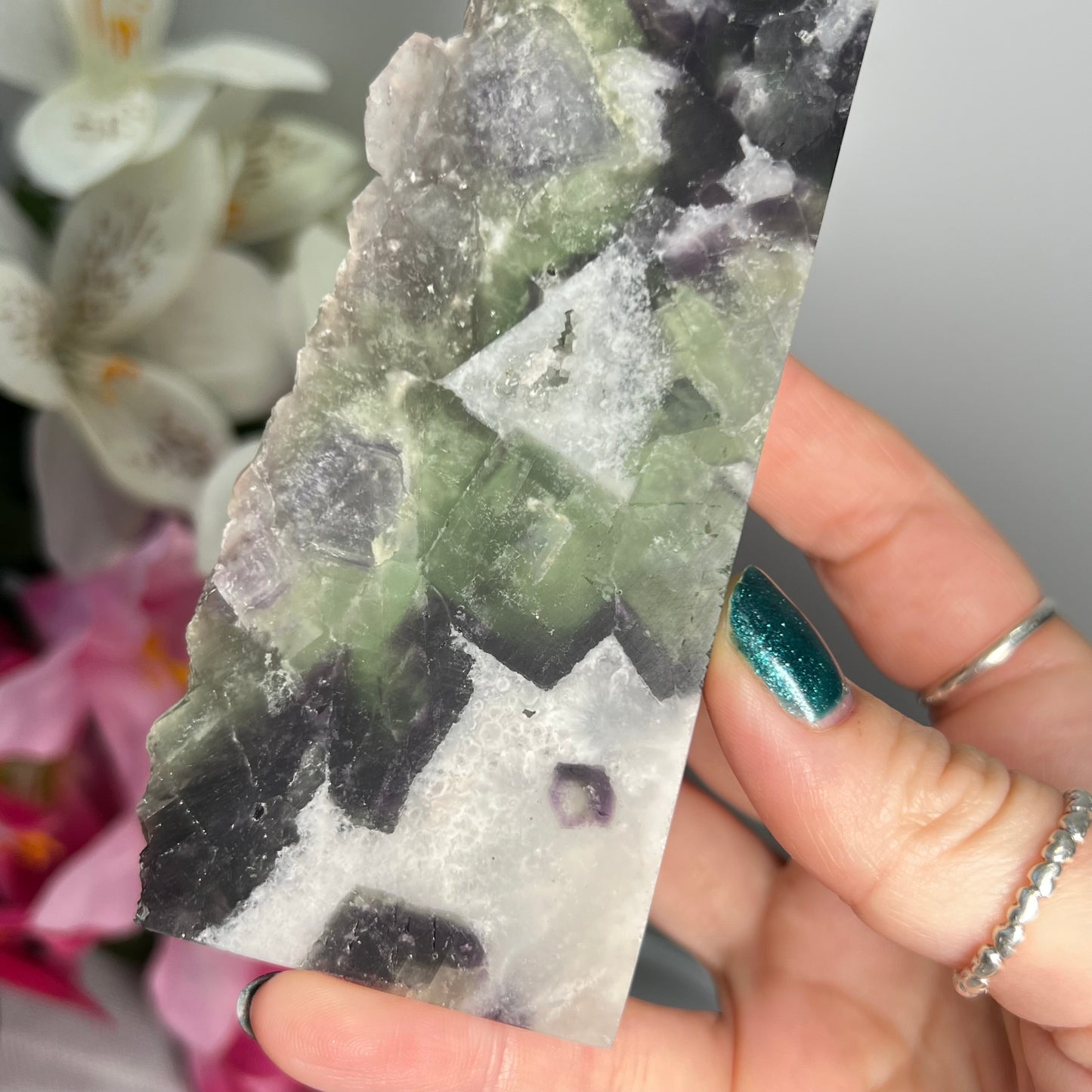 Part Raw Fluorite Tower