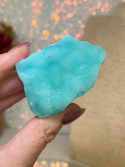 Blue Aragonite & Smithsonite Raw