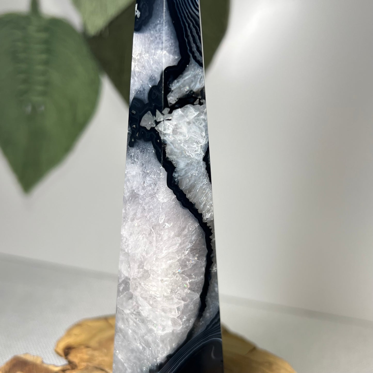 Black Banded Agate Obelisk