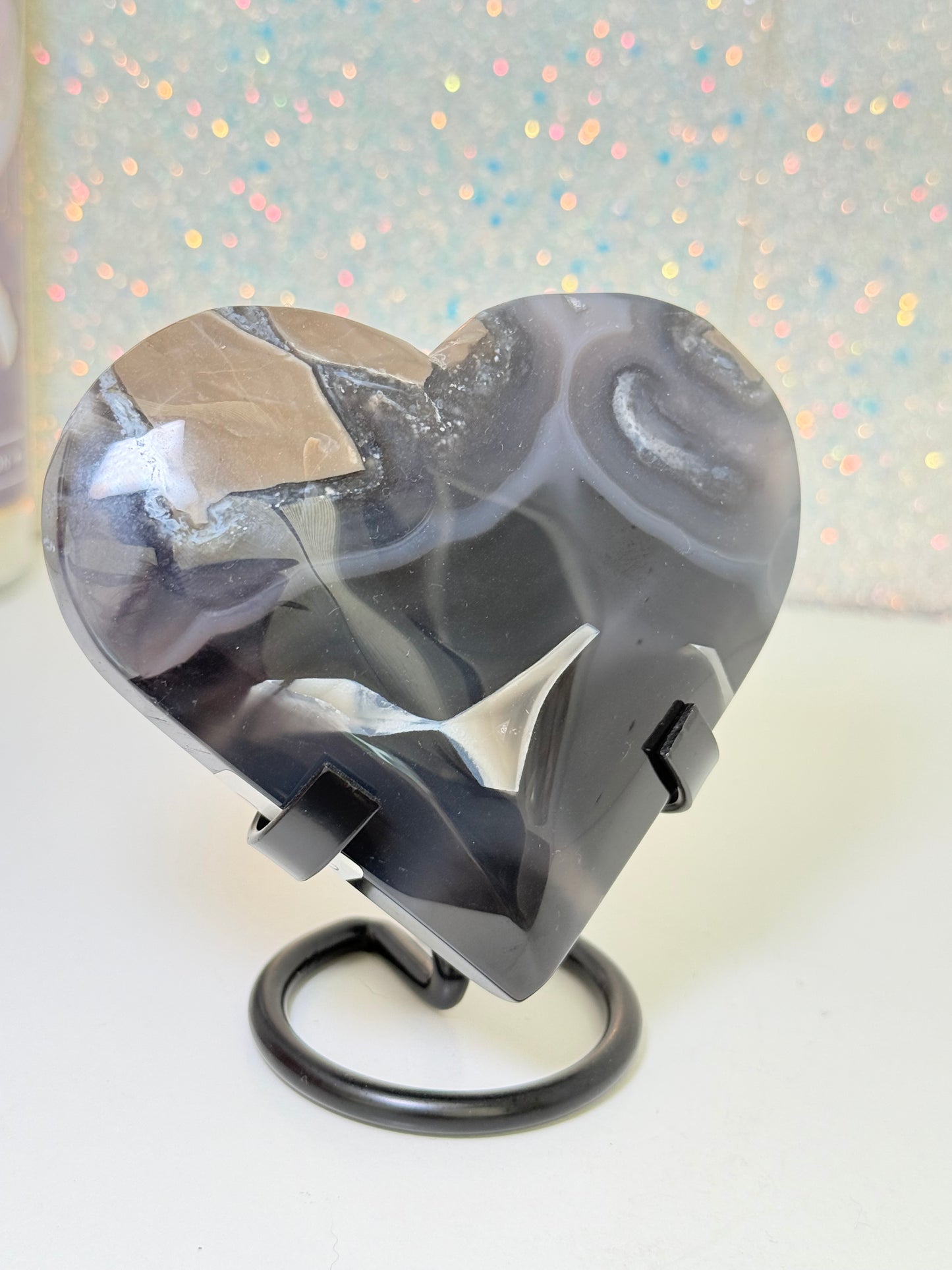 Volcano Agate Heart