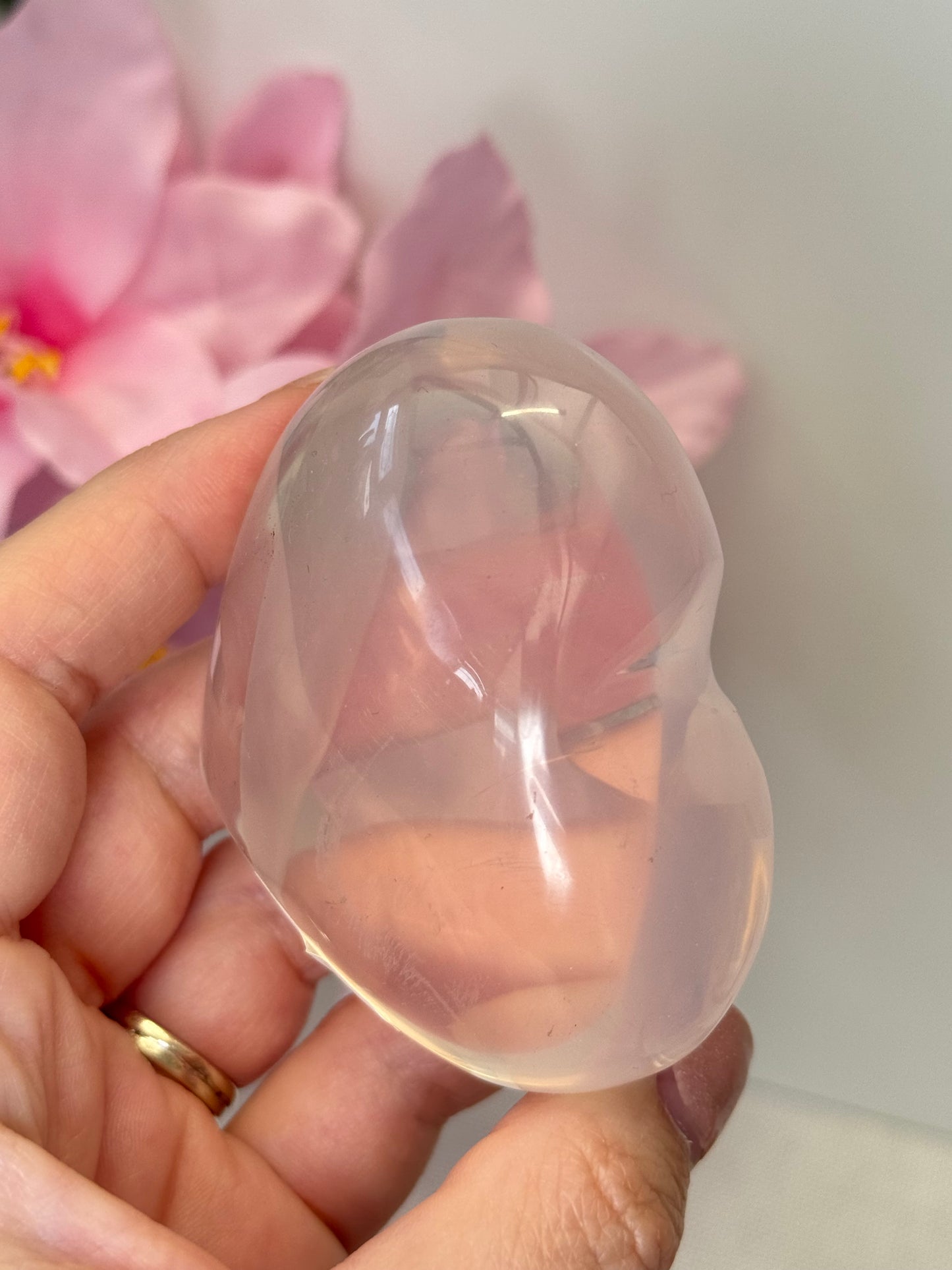 Jelly Rose Quartz Heart