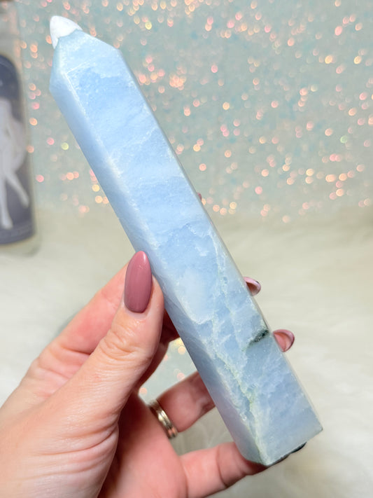 Blue Calcite Point