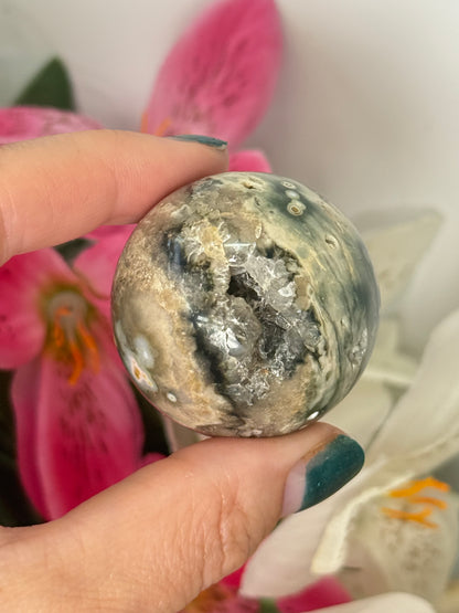 8th Vein Ocean Jasper Sphere