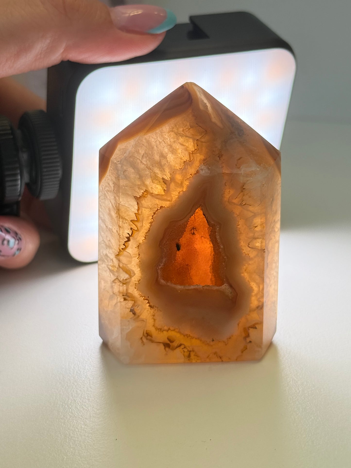 Brazilian Agate Tower