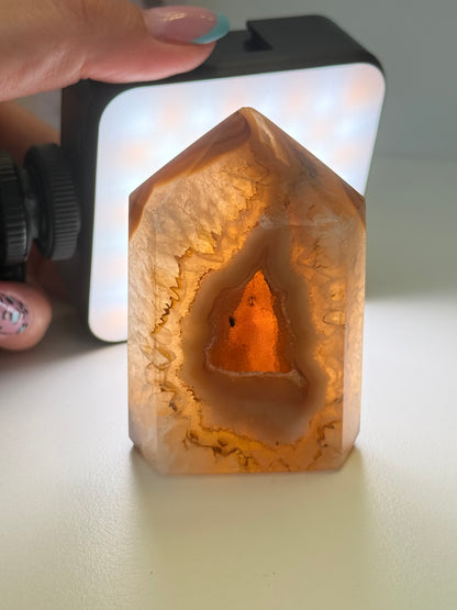 Brazilian Agate Tower