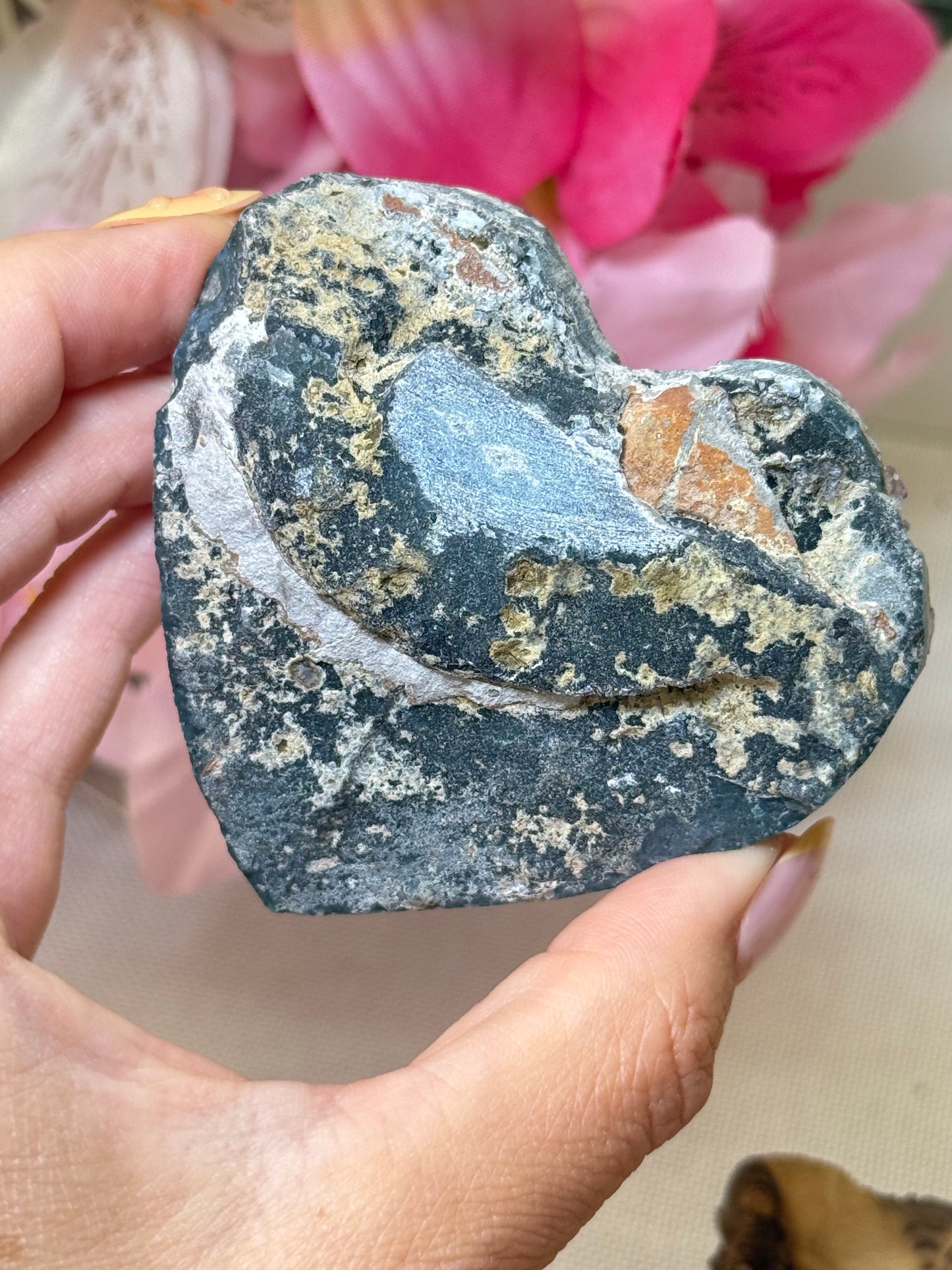 Amethyst Cluster Heart