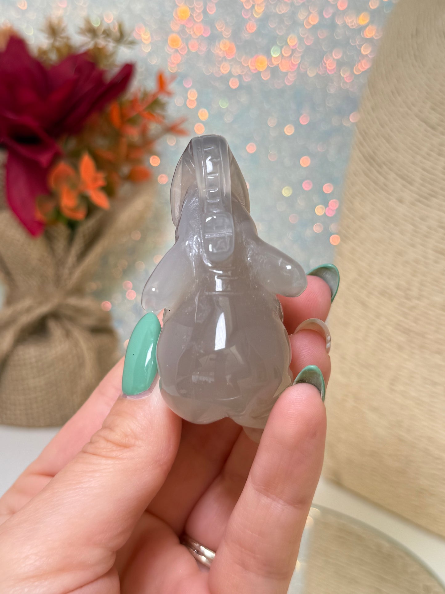 Agate Elephant Carving