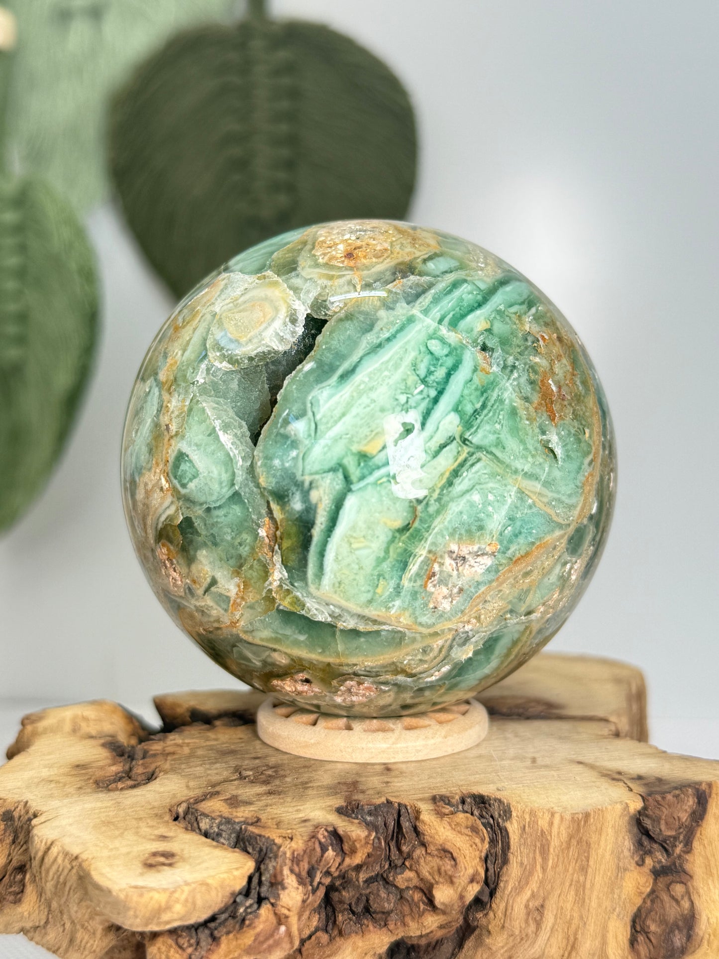 Large Variscite Sphere