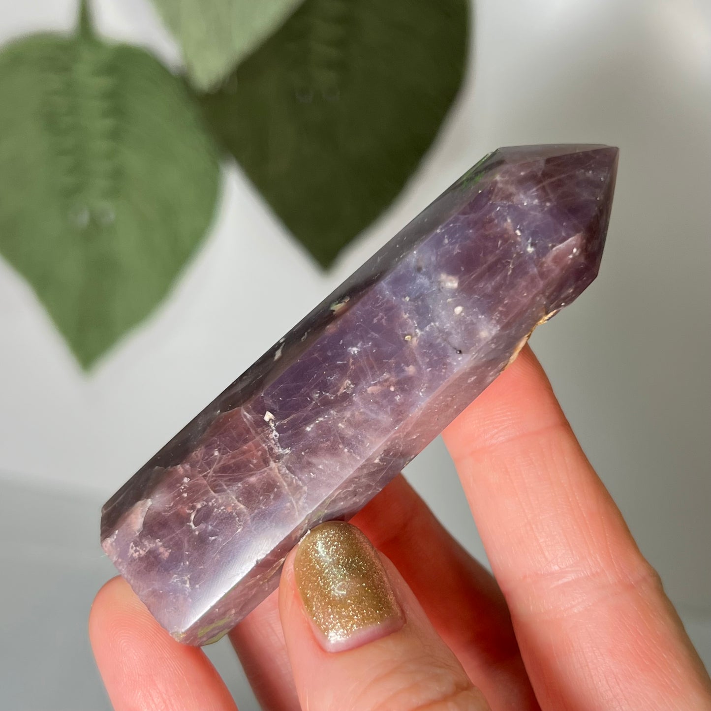 Lavender Rose Quartz Point