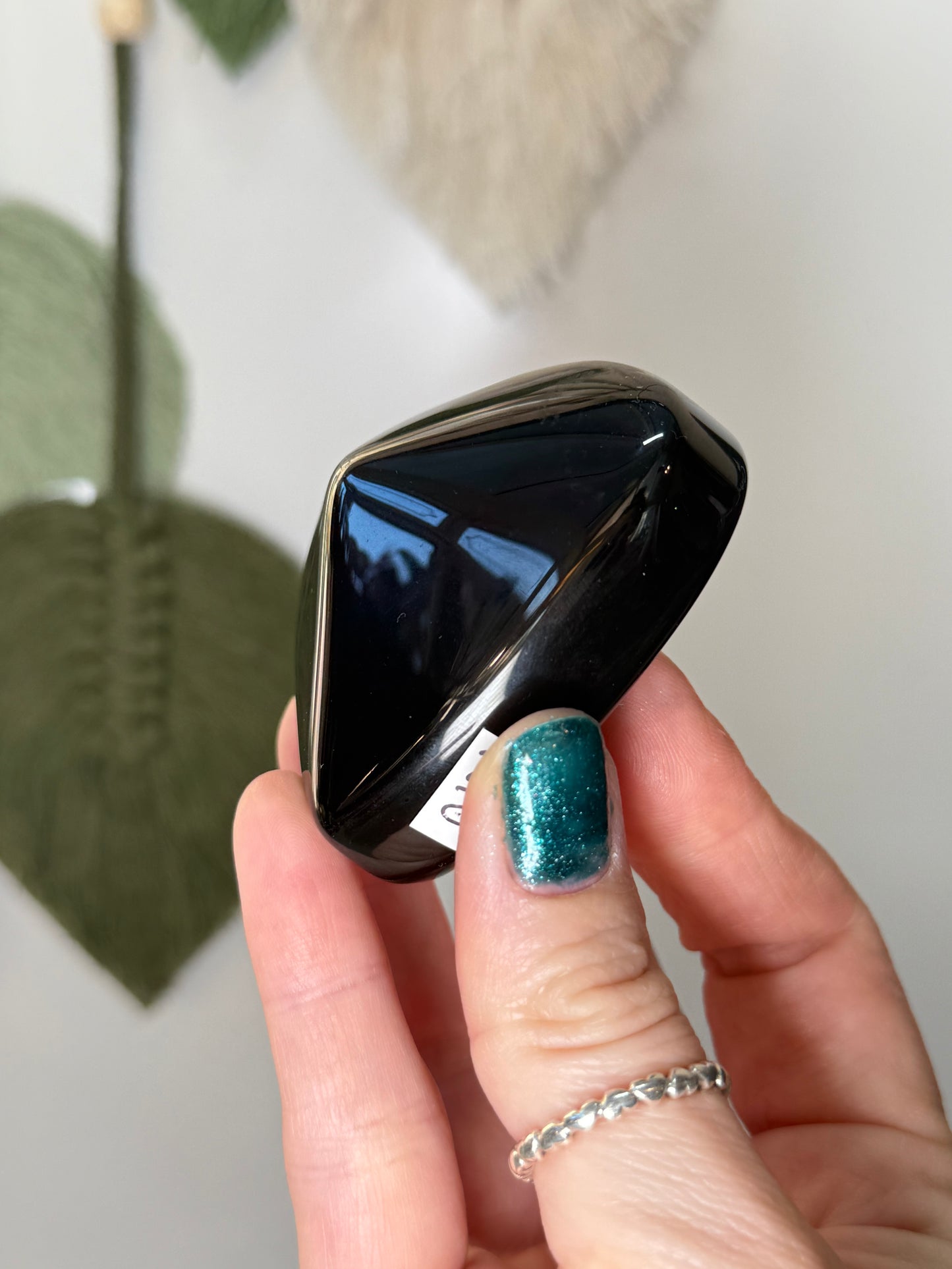 Rainbow Obsidian Heart