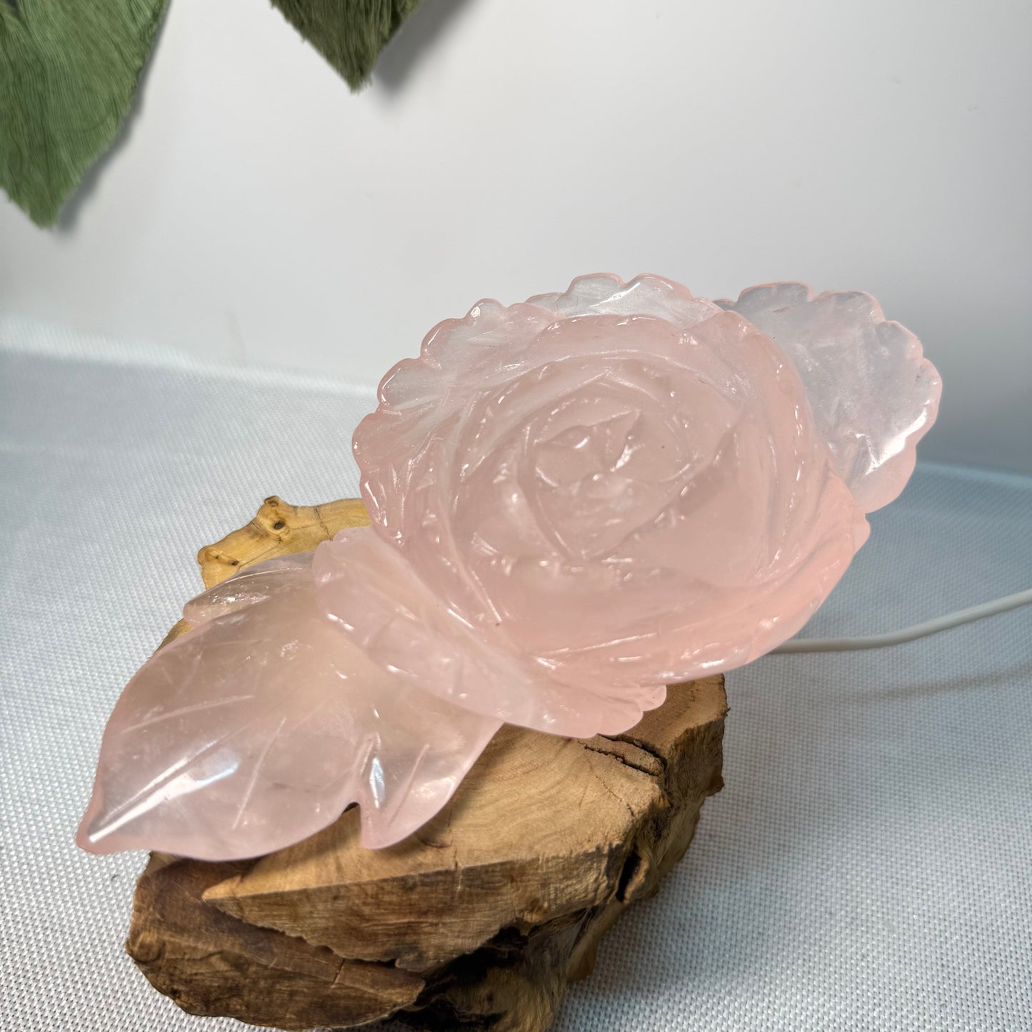 Large Rose Quartz Flower