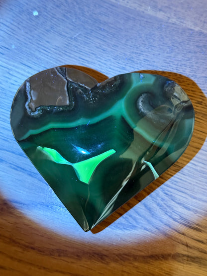 Volcano Agate Heart