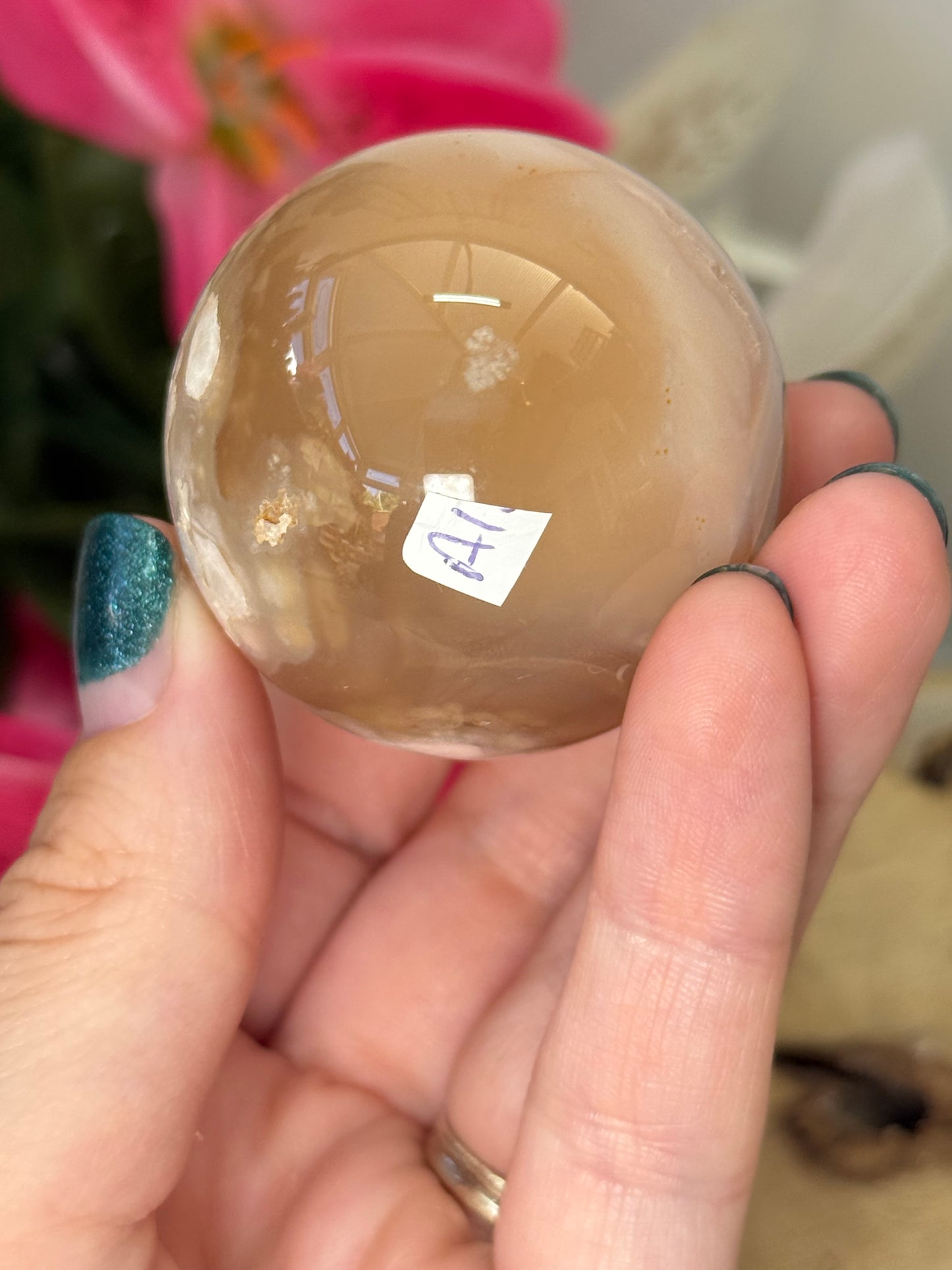Flower Agate Sphere