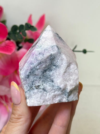 Pink Sodalite Part Raw/Polished Cupcake Tower