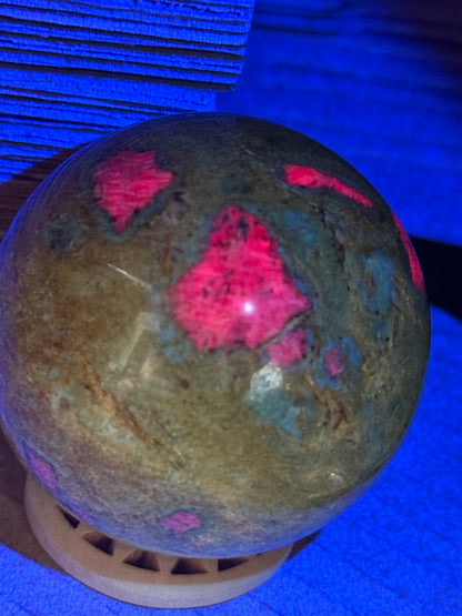 Ruby In Fuschite Sphere