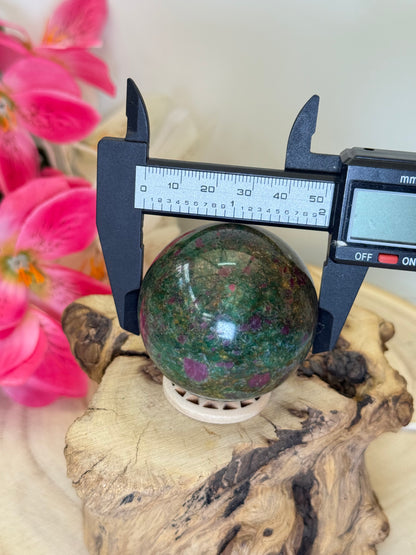 Ruby In Fuschite Sphere