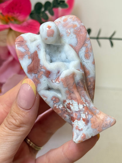 Cotton Candy Agate Angel