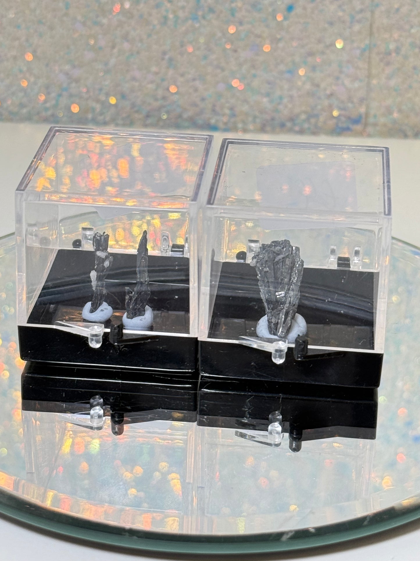 Stibnite Specimen In box