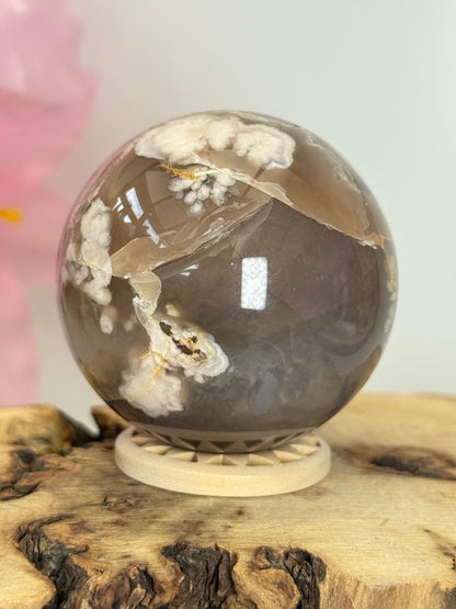 Flower Agate Sphere