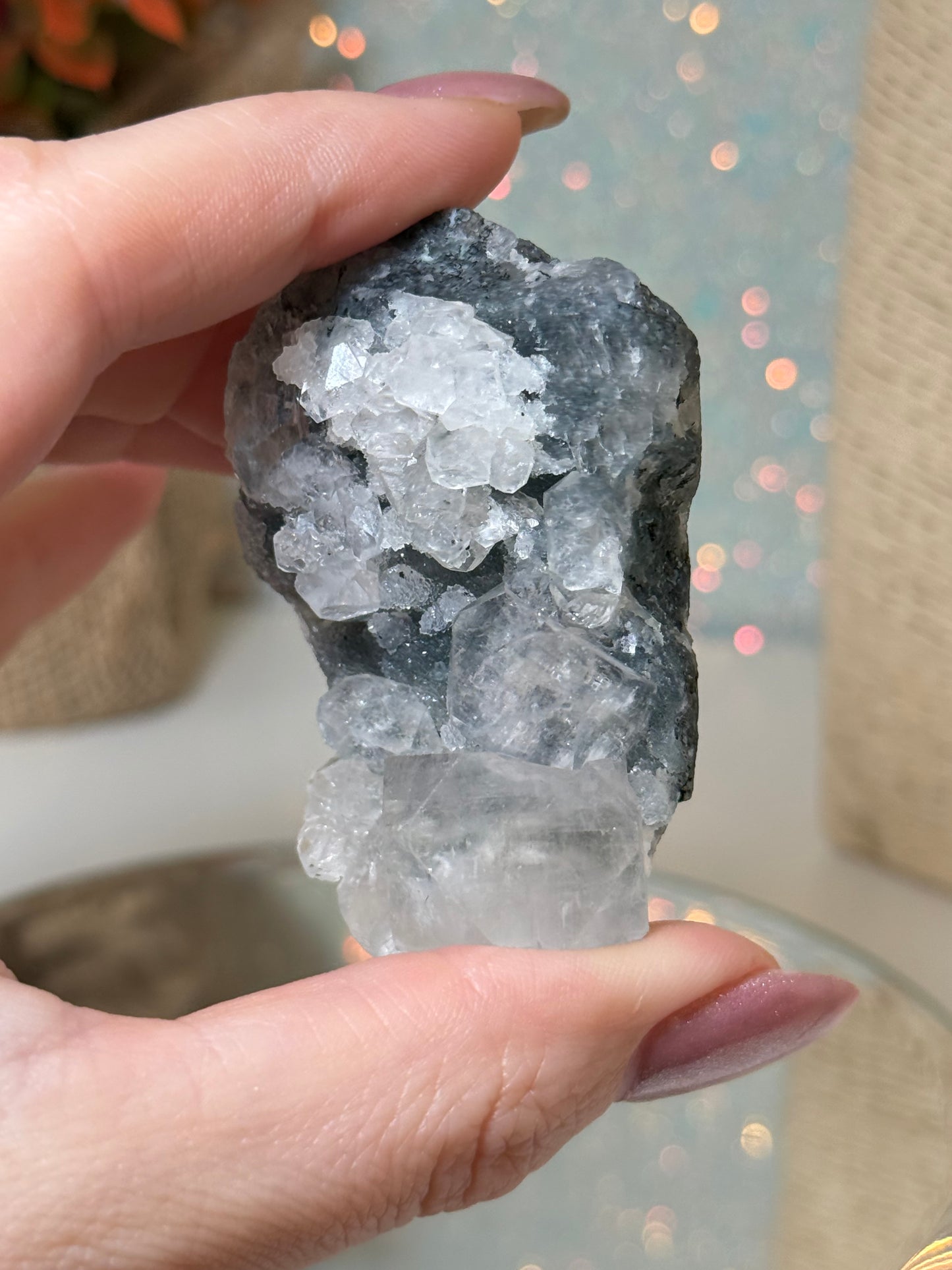 Black Chalcedony & Apophyllite