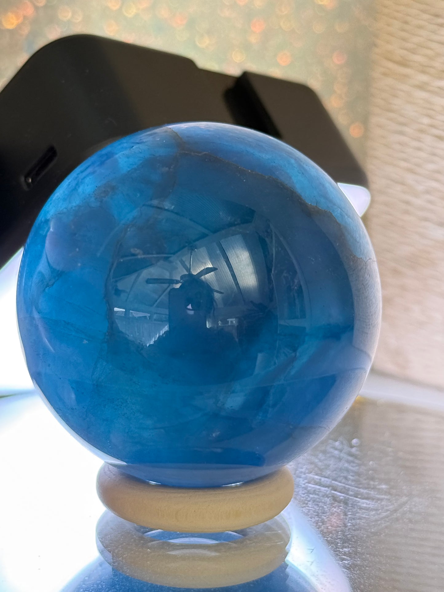 Blue Fluorite Sphere