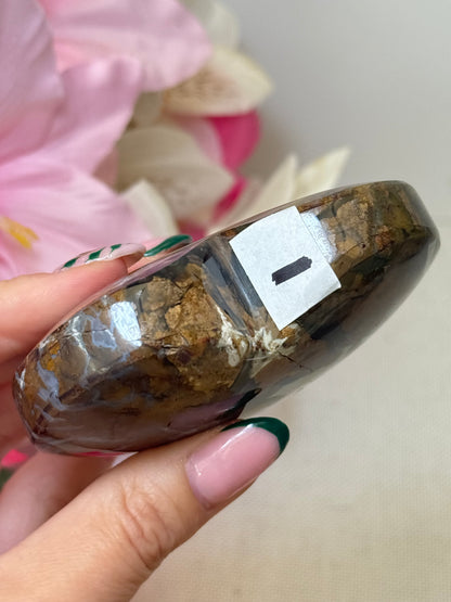 Brecciated Jasper Heart (Indonesia)