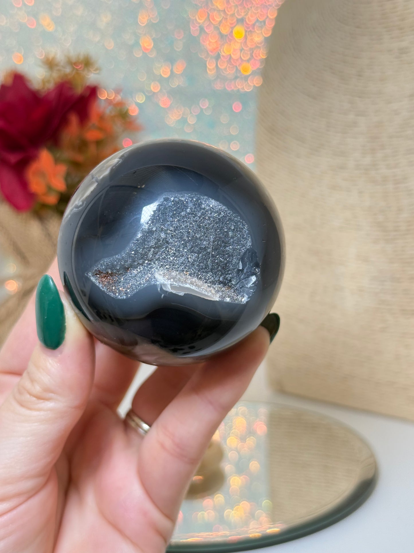 Volcano Agate Sphere