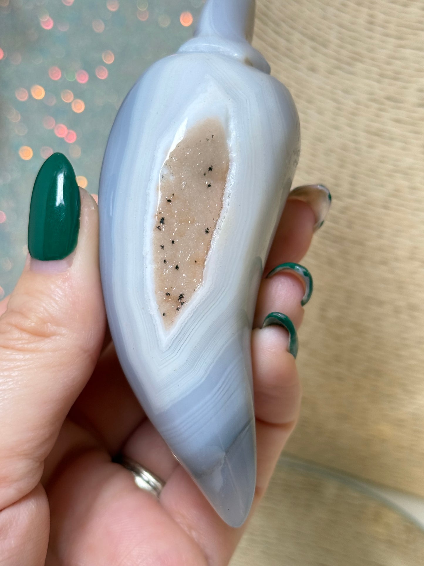 Druzy Agate Chilli Pepper