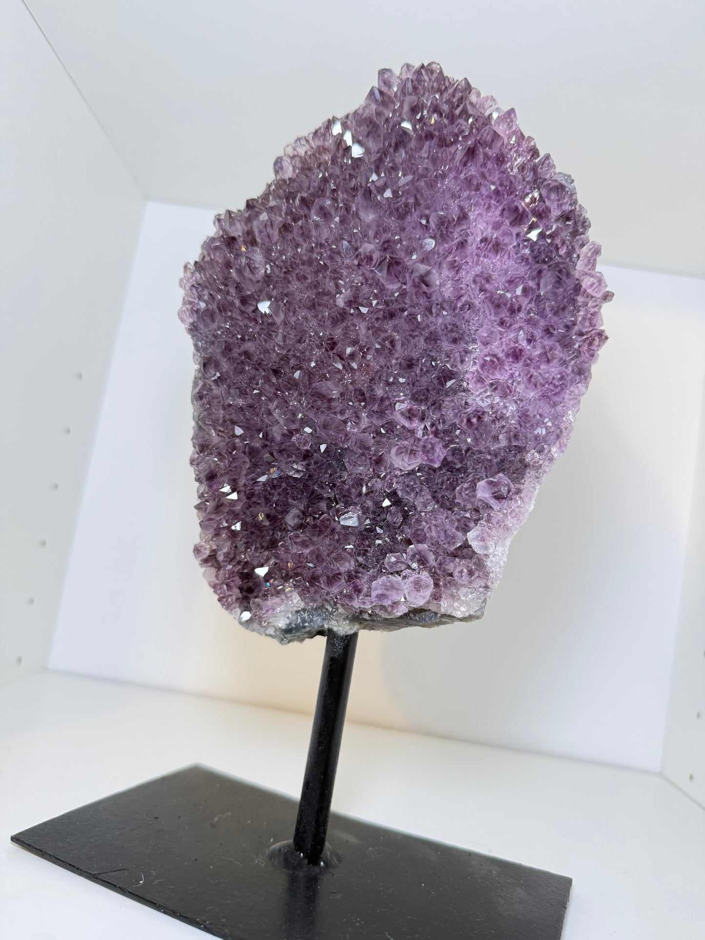 Large Amethyst Cluster On Stand
