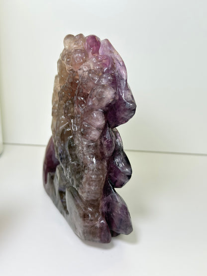 XL Fluorite Fish Carving