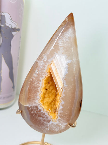 Brazilian Agate Drop With Stand