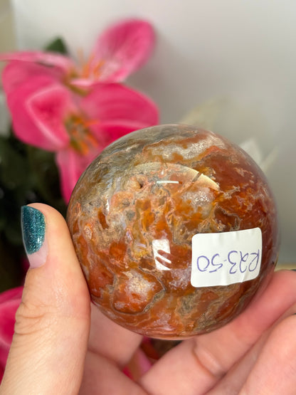 Red Moss Agate Sphere
