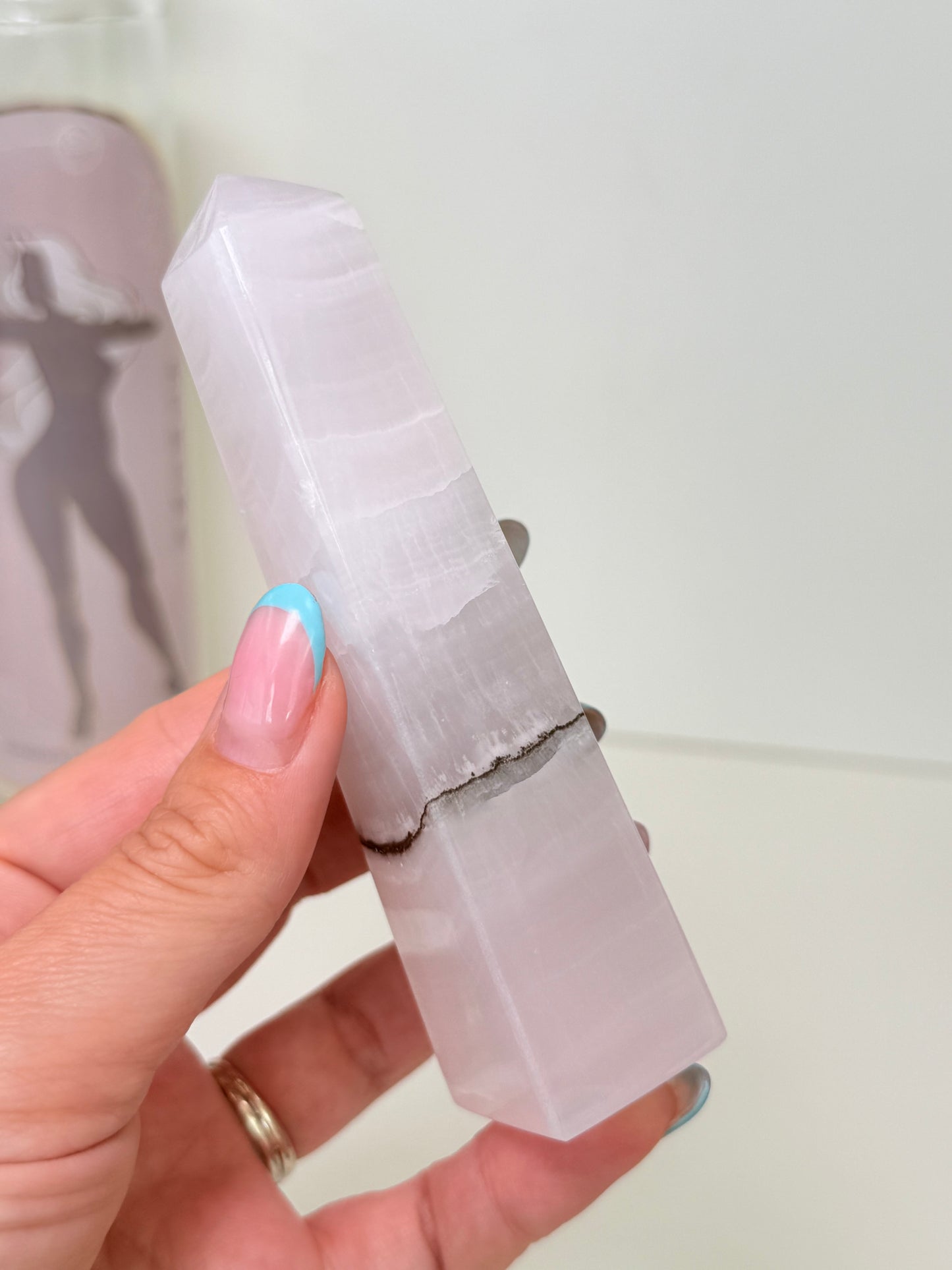 Smoky Mangano Calcite Tower