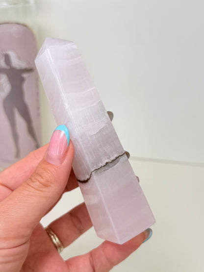 Smoky Mangano Calcite Tower