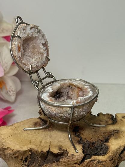 Agate Geode Ring Box