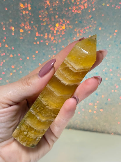 Yellow Fluorite Point