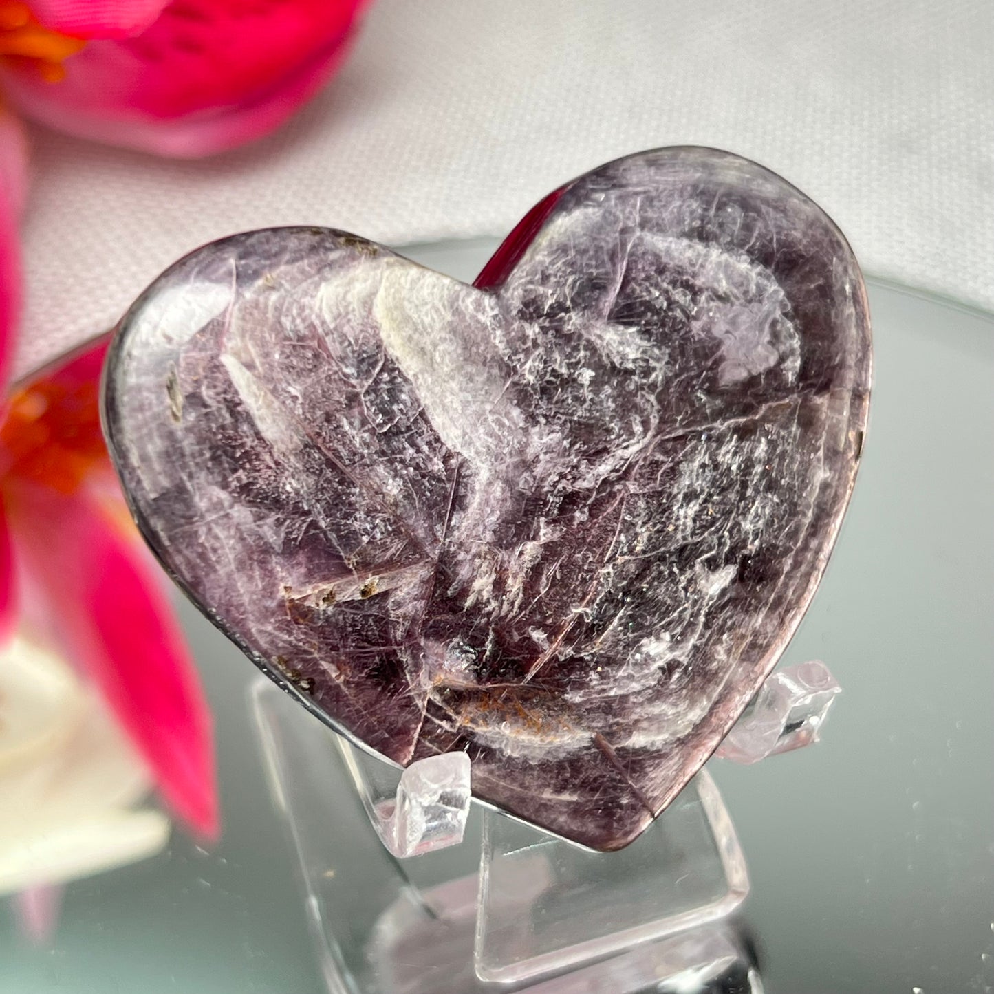 Purple Mica Heart