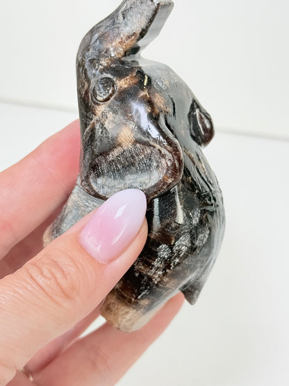 Chocolate Calcite Elephant
