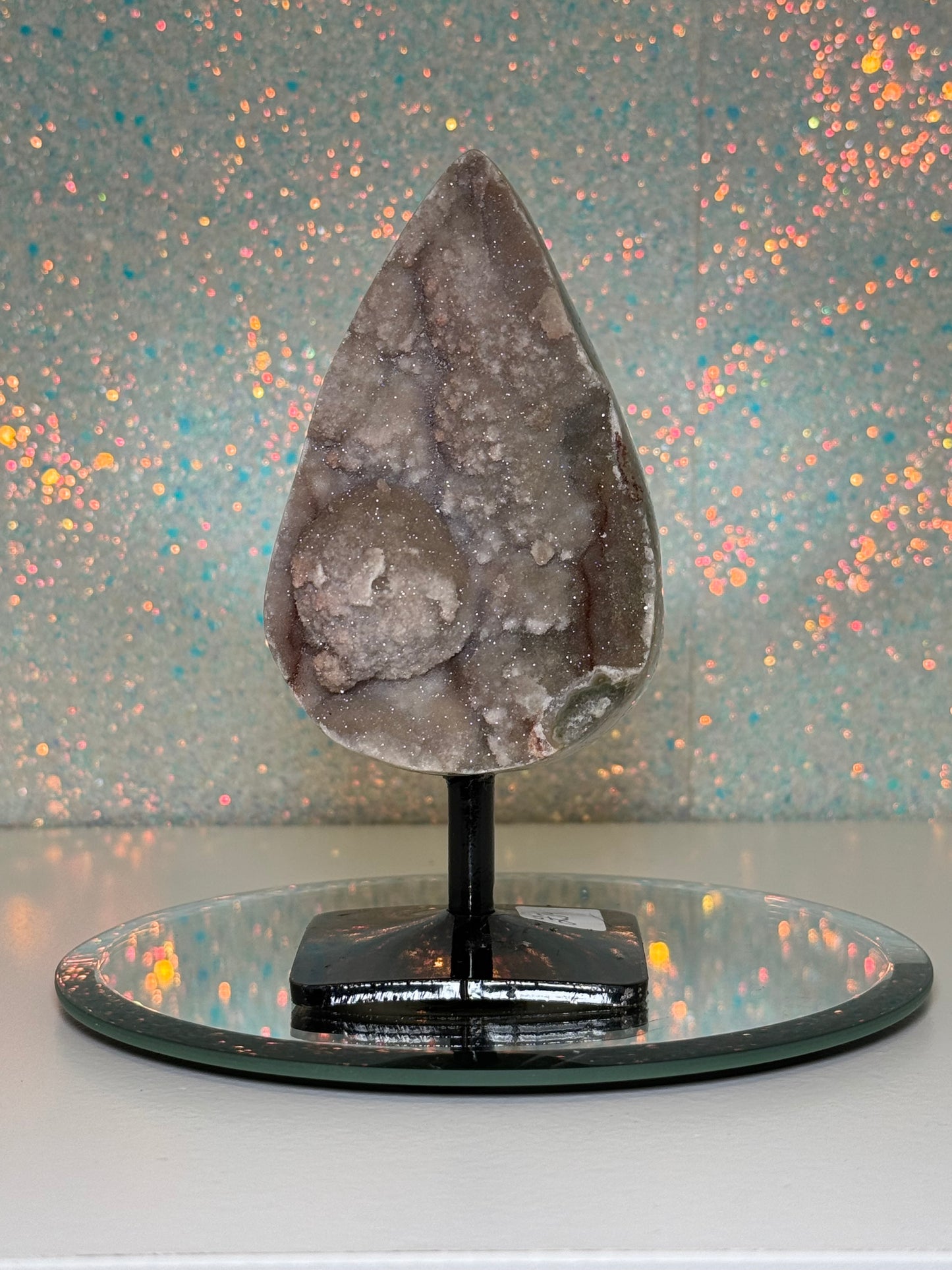 Green Sugar Amethyst Tear Drop