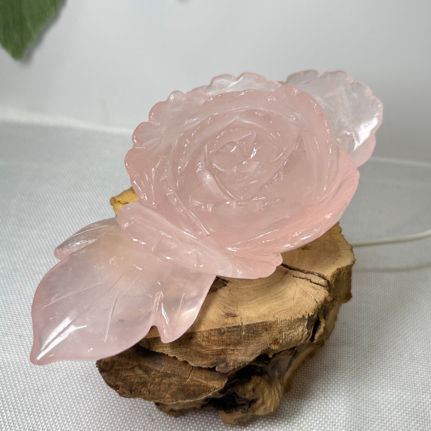 Large Rose Quartz Flower