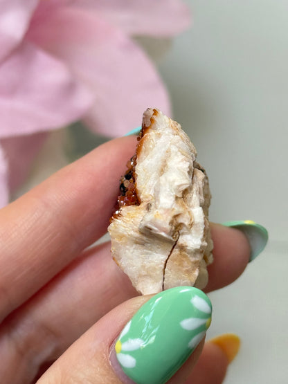 Vanadinite on Barite (Self Standing)