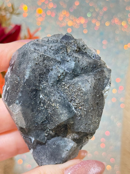 Fluorite Raw Pyrite (Insane UV!)
